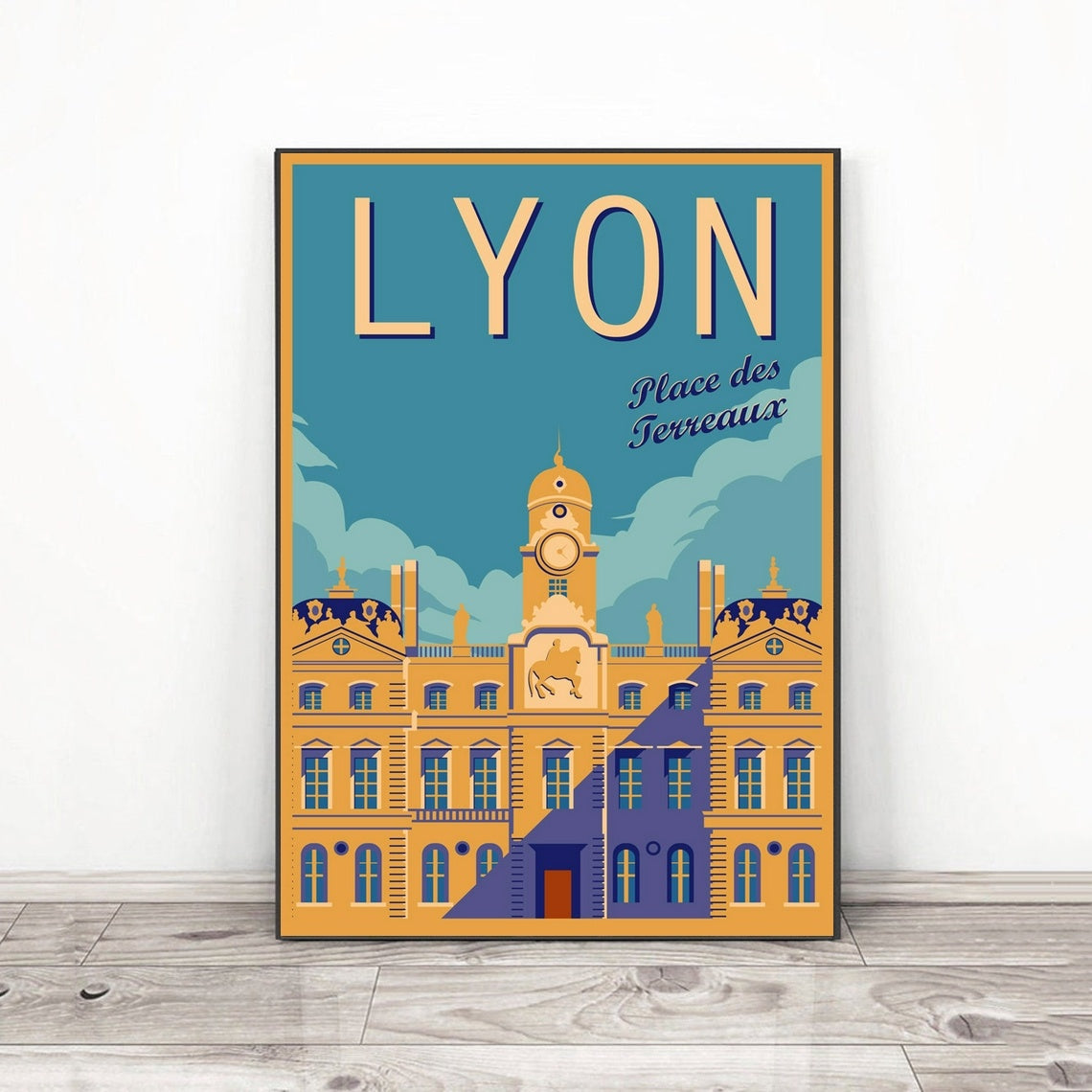 Lyon Art Wall Posters Vintage Tours Of France Dress Me Up