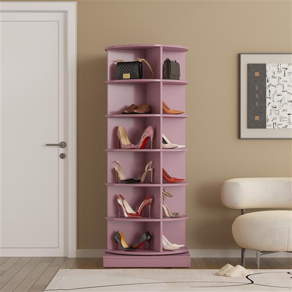 360 Swivel Shoe Cabinet 6 Floors CoolZStuffs