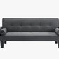 Fabric Sofa, Medieval Love Seat Sofa Furniture, With Pillows, Living Room Button Tufted Sofa, Pull Point Design CoolZStuffs