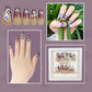 Eggplant Color Set With Pearl Diamond Nails Dress Me Up