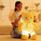 Creative Light Up LED Teddy Bear Stuffed Animals Plush Toy Colorful Glowing Christmas Gift For Kids Pillow Dress Me Up