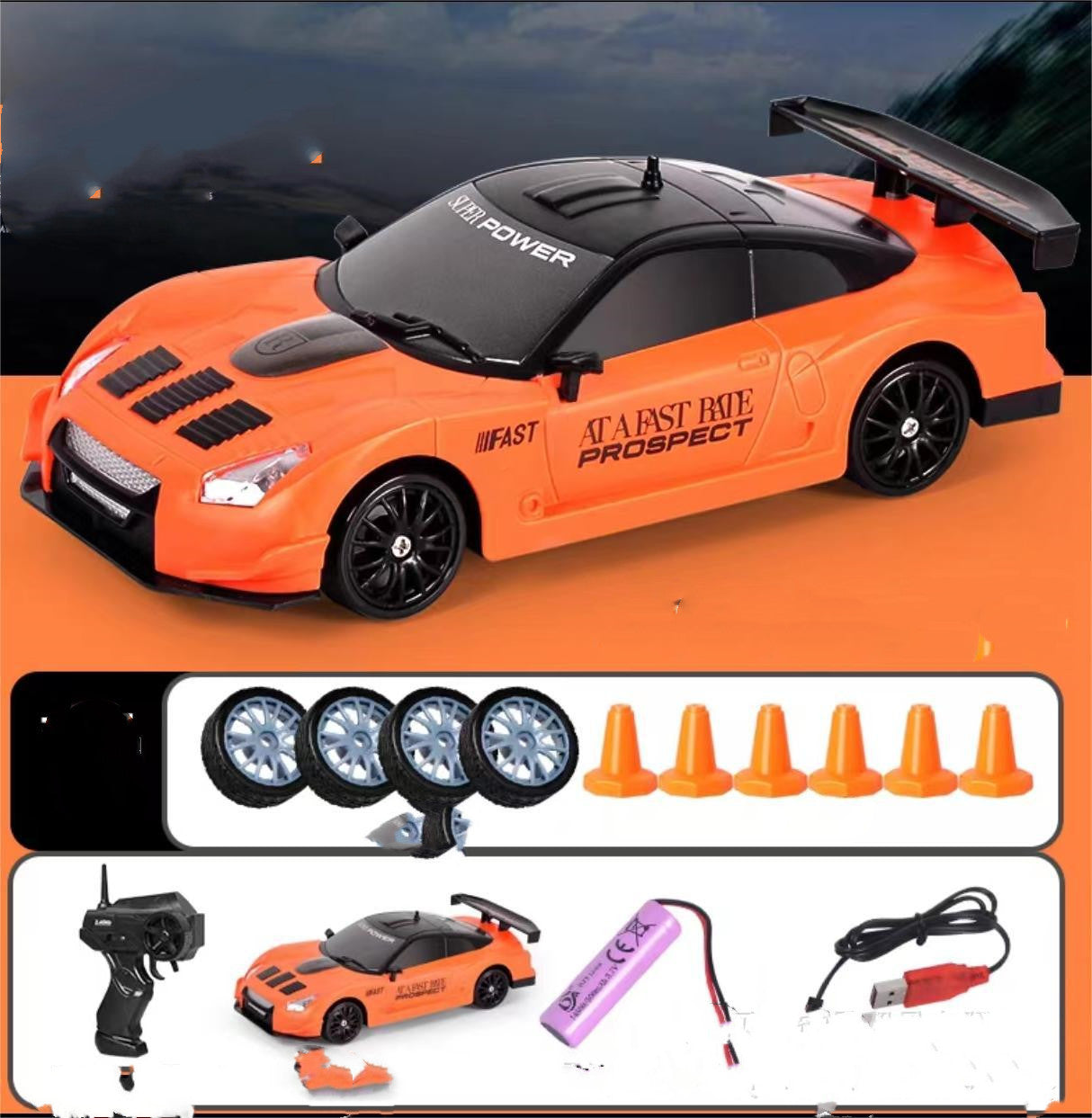 2.4G Drift Rc Car 4WD RC Drift Car Toy Remote Control GTR Model AE86 Vehicle Car RC Racing Car Toy For Children Christmas Gifts Dress Me Up