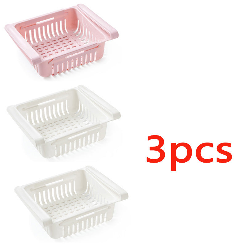 Refrigerator Storage Basket Stretchable Multifunction Kitchen Refrigerator Storage Box Dress Me Up