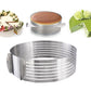 Layered Stainless Steel Adjustable Round Cake Pastry Cutter DIY Tool Dress Me Up