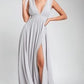 Women's Fashion Deep V Sleeveless Long Dress Dress Me Up