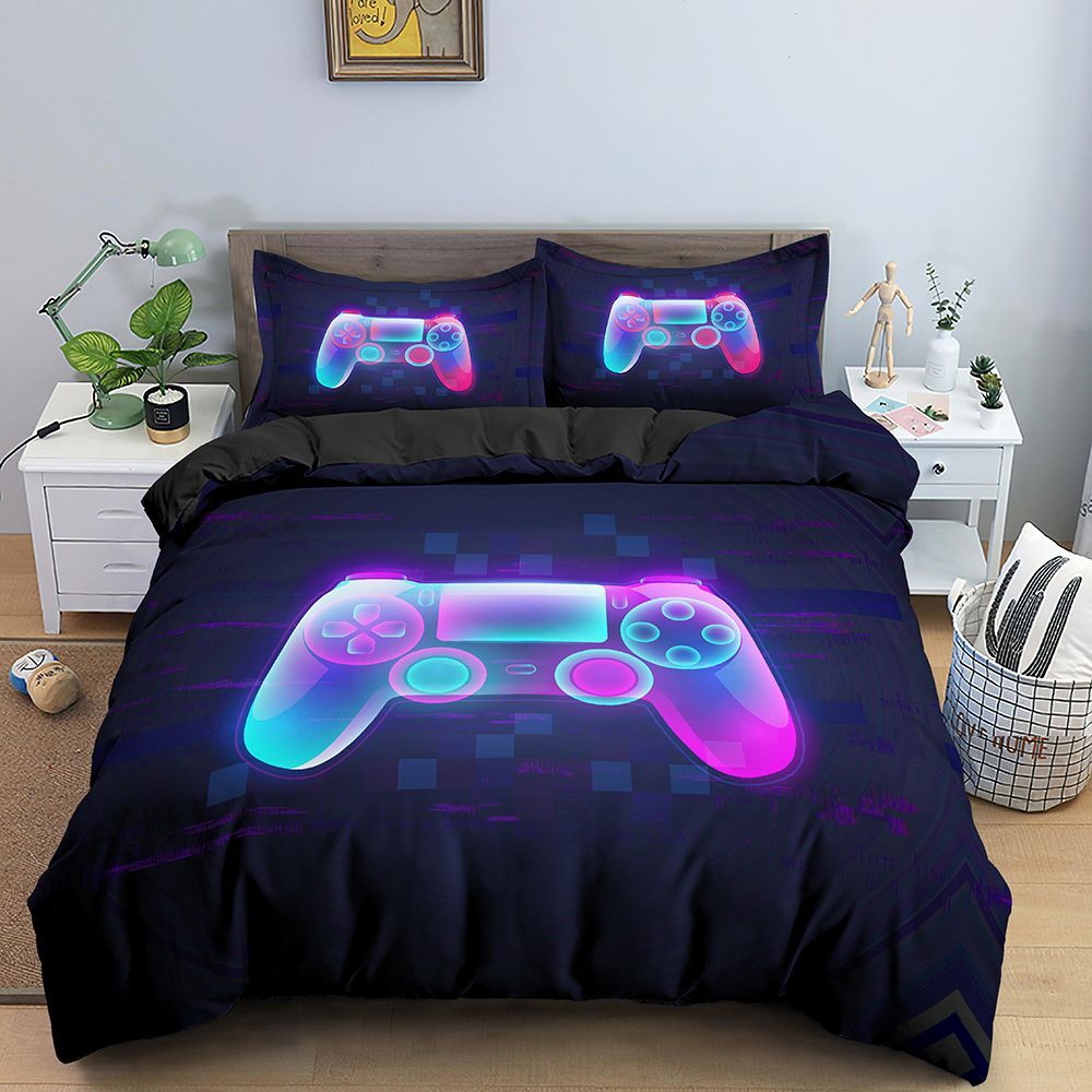 New Gamepad Bedding Set Queen Size Duvet Cover Creative Dress Me Up