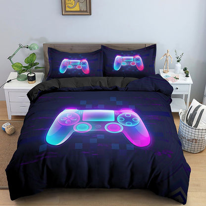 New Gamepad Bedding Set Queen Size Duvet Cover Creative Dress Me Up