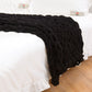 Handmade Coarse Yarn Knitted Chenille Rod Knitted Yarn Sofa Cover Blanket Dress Me Up