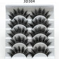 Mink False Eyelashes 3D False Eyelashes Five Pairs Of Soft Cotton Stalk Eyelashes Dress Me Up