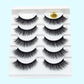 Mink False Eyelashes 3D False Eyelashes Five Pairs Of Soft Cotton Stalk Eyelashes Dress Me Up