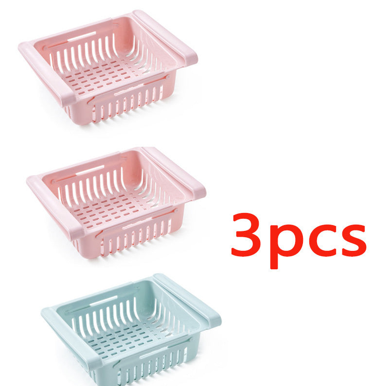 Refrigerator Storage Basket Stretchable Multifunction Kitchen Refrigerator Storage Box Dress Me Up