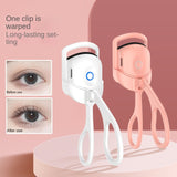 Eyelash Curler Portable Electric Heated Comb Eye Lash Long Lasting Eyelashes Curls Thermal Eyelash Curler Makeup Tools Heated Eyelash Curlers,Rechargeable Electric Eyelash Curler,Handheld Eyelash Heat Dress Me Up