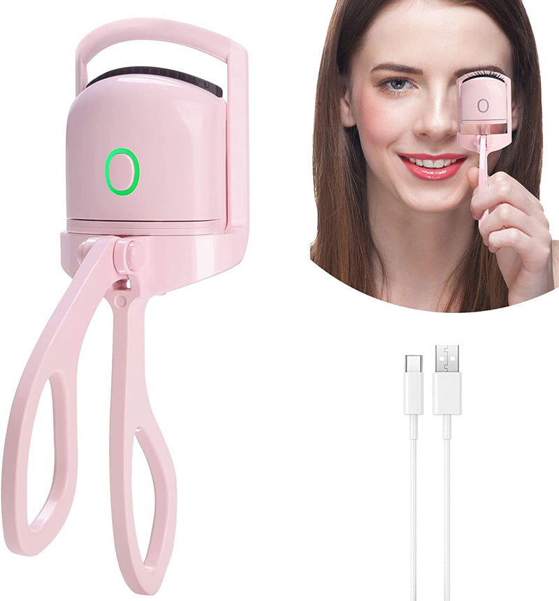 Eyelash Curler Portable Electric Heated Comb Eye Lash Long Lasting Eyelashes Curls Thermal Eyelash Curler Makeup Tools Heated Eyelash Curlers,Rechargeable Electric Eyelash Curler,Handheld Eyelash Heat Dress Me Up