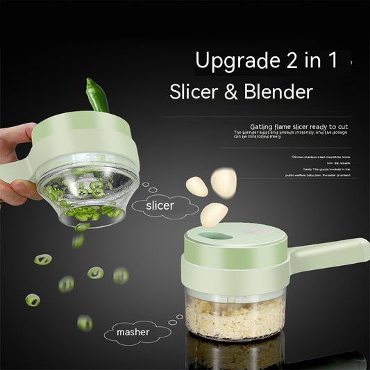 Chopper Mini Wireless Electric Mashed Garlic Cutting And Pressing Stir Dress Me Up