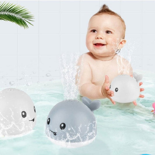 New Baby Bathroom Bath Electric Induction Whale Spray Small Toy Dress Me Up