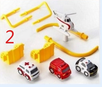 Cars Pass Through Big Adventure Parking Lot Rail Car Toy Car Track Kids Toy Dress Me Up