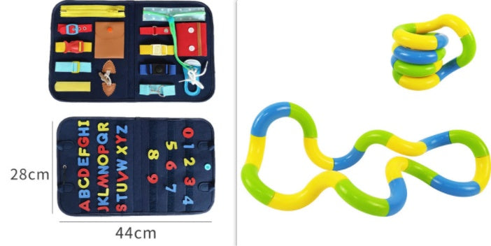 New Busy Book Children's Busy Board Dressing And Buttoning Learning Baby Early Education Preschool Sensory Learning Toy Dress Me Up