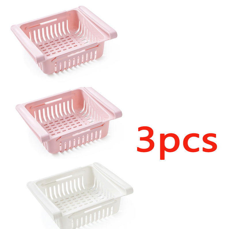 Refrigerator Storage Basket Stretchable Multifunction Kitchen Refrigerator Storage Box Dress Me Up