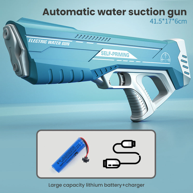 Space Water Gun Electric Automatic Water Absorption Water Fights Toy Outdoor Beach Swimming Pool Bath Toys For Children Kid Gift Dress Me Up