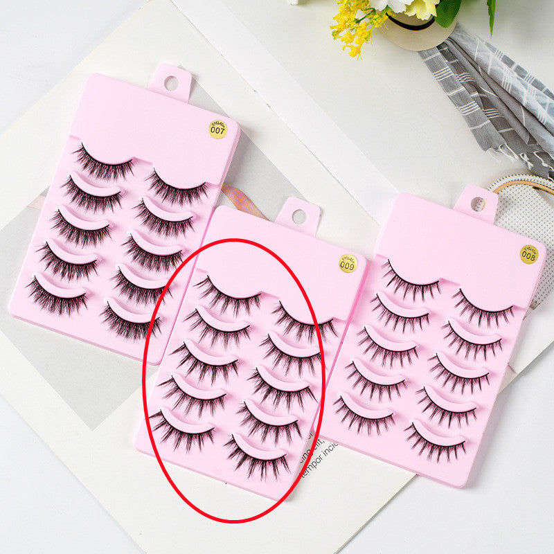 5 Pairs Manga Lashes New Arrival Anime Cosplay Natural Wispy  Korean Makeup Artificial False Eyelashes Dress Me Up