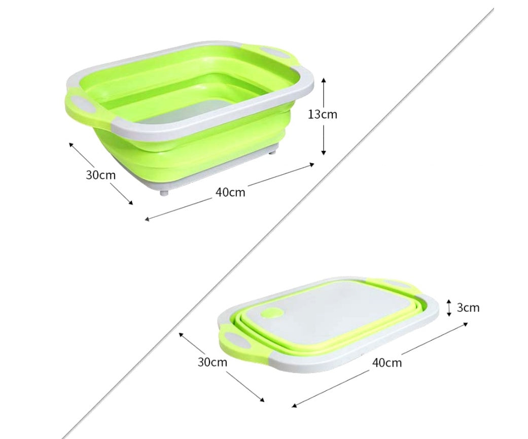 Folding Vegetable Board Household  Multifunctional Anvil Board Washing Basket Dress Me Up