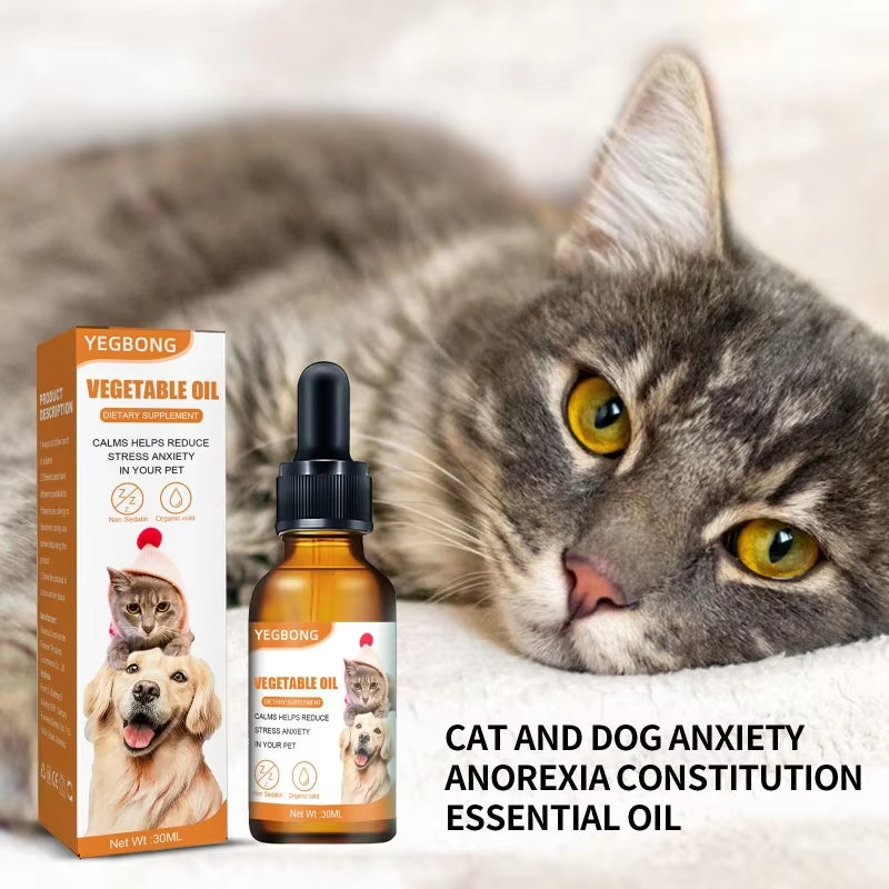 Calming Essential Oil for Dogs and Cats Natural Organic Calming Drops Calming