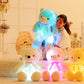 Creative Light Up LED Teddy Bear Stuffed Animals Plush Toy Colorful Glowing Christmas Gift For Kids Pillow Dress Me Up