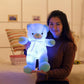 Creative Light Up LED Teddy Bear Stuffed Animals Plush Toy Colorful Glowing Christmas Gift For Kids Pillow Dress Me Up