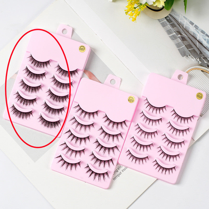 5 Pairs Manga Lashes New Arrival Anime Cosplay Natural Wispy  Korean Makeup Artificial False Eyelashes Dress Me Up