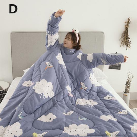 Winter Lazy Quilt with Sleeves Dress Me Up