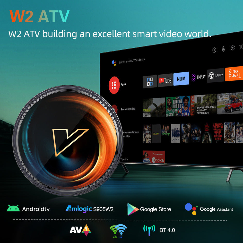 W2 ATV Androidtv11 Smart TVBox AmlogicS905W2 Dual Wifi Dress Me Up