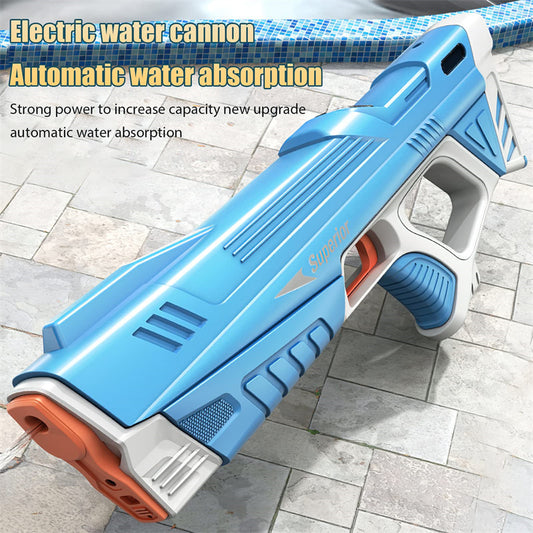 Summer Full Automatic Electric Water Gun Toy Induction Water Absorbing High-Tech Burst Water Gun Beach Outdoor Water Fight Toys Dress Me Up