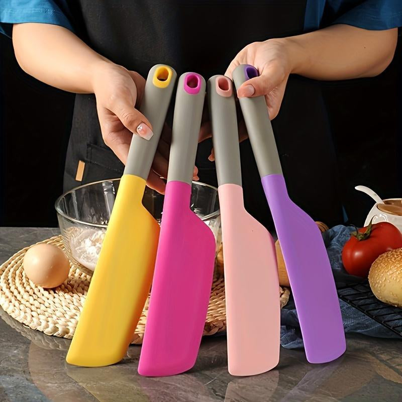 Silicone Spatula, 1 Count Non-Stick Heat Resistant Kitchen Scraper for Cooking, Baking, Versatile Tool for Mixing, Scraping & Spreading