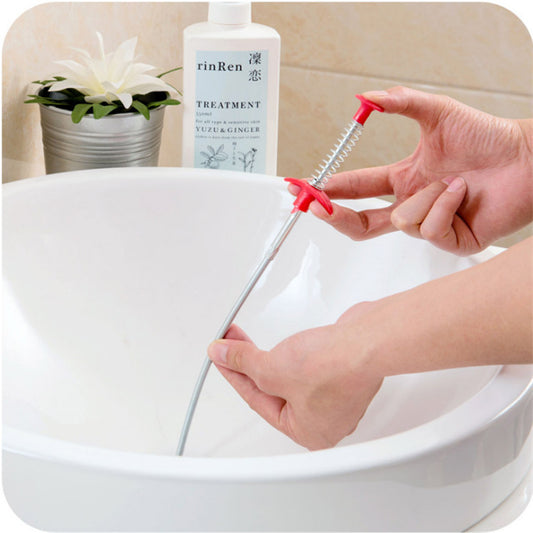 60CM Sewer Dredger Spring Pipe Dredging Tool Household Hair Cleaner Drain Clog Remover Cleaning Tools Household For Kitchen Sink Kitchen Gadgets Dress Me Up