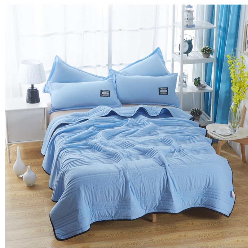 Cooling Blankets Pure Color Summer Quilt Plain Summer Cool Quilt Compressible Air-conditioning Quilt Quilt Blanket Dress Me Up