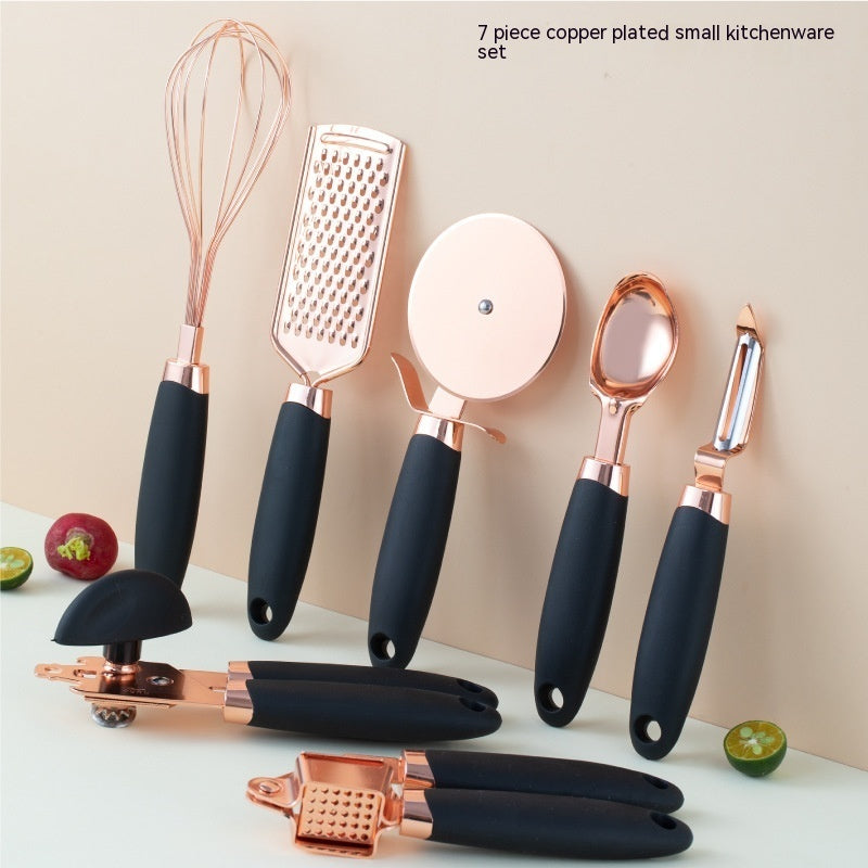 Kitchen Household Peeler Gadget Copper Plating Set Dress Me Up