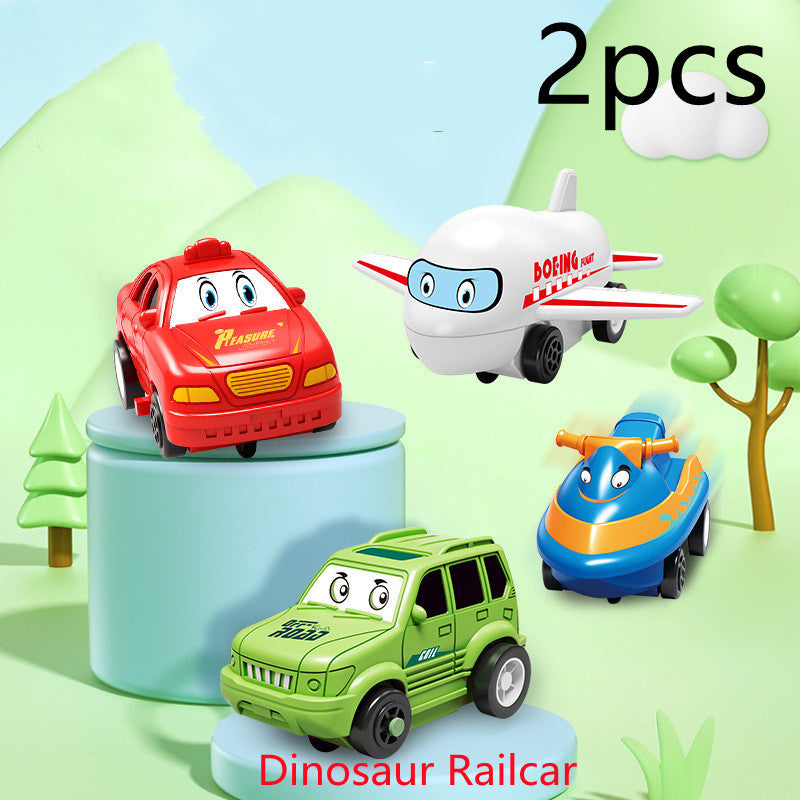 Children Puzzle Electric Railroad Speeder DIY Assembly Electric Car Automatic Rail City Scene Construction Education Toy Gift Dress Me Up