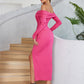 Slim And Wrinkled Long Gentle Style Dress Dress Me Up