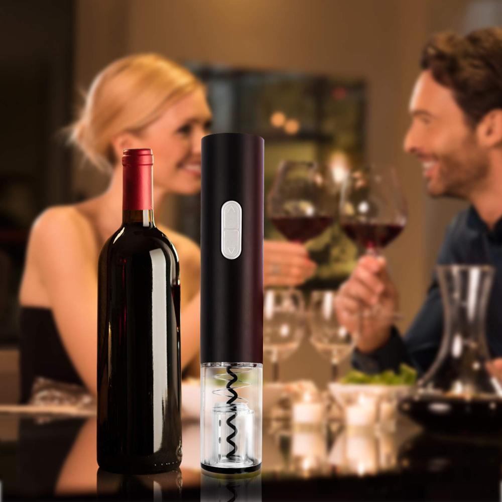 Electric Wine Opener Automatic Electric Wine Bottle Corkscrew Opener With Foil Cutter Wine Bottle Opener Kit Dress Me Up