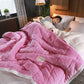 Fleece Blankets And Throws Thick Warm Winter Blankets Home Super Soft Duvet Luxury Solid Blankets On Twin Bedding Dress Me Up