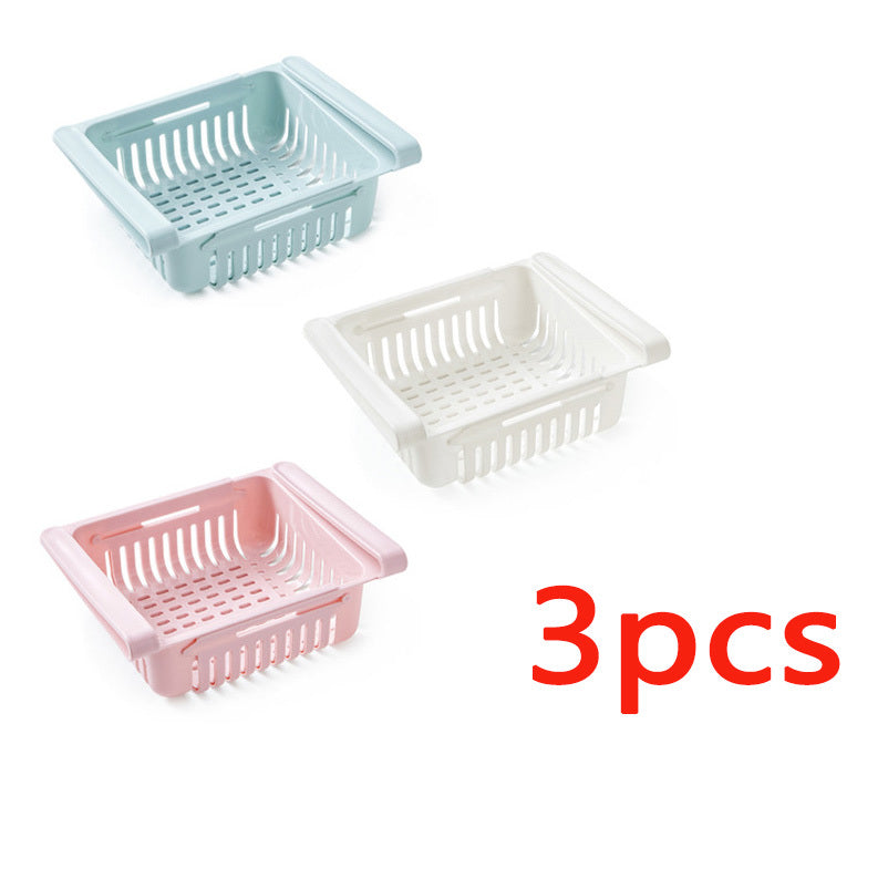 Refrigerator Storage Basket Stretchable Multifunction Kitchen Refrigerator Storage Box Dress Me Up