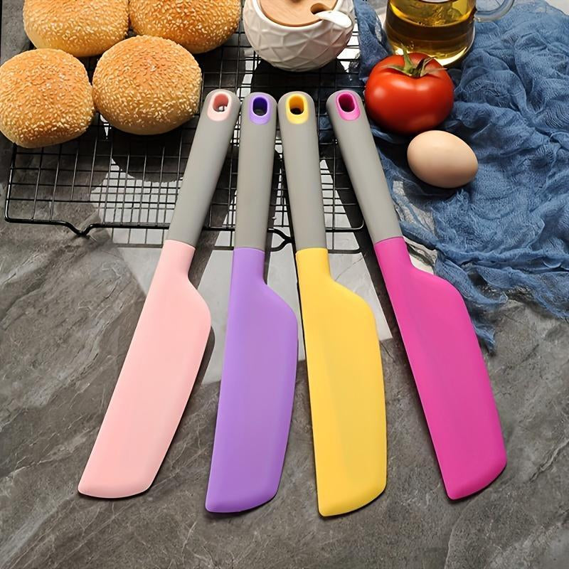 Silicone Spatula, 1 Count Non-Stick Heat Resistant Kitchen Scraper for Cooking, Baking, Versatile Tool for Mixing, Scraping & Spreading