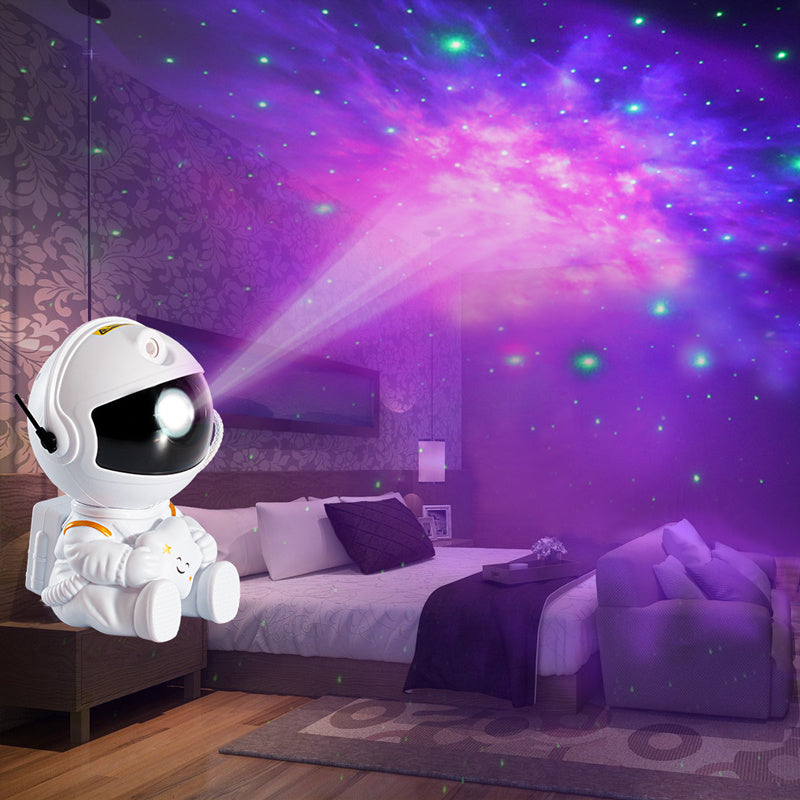 Mini Version Of Astronaut Star Projection Lamp Creative Gift Atmosphere Decorative Lamp Colorful Flowing Starry Night Light Dress Me Up