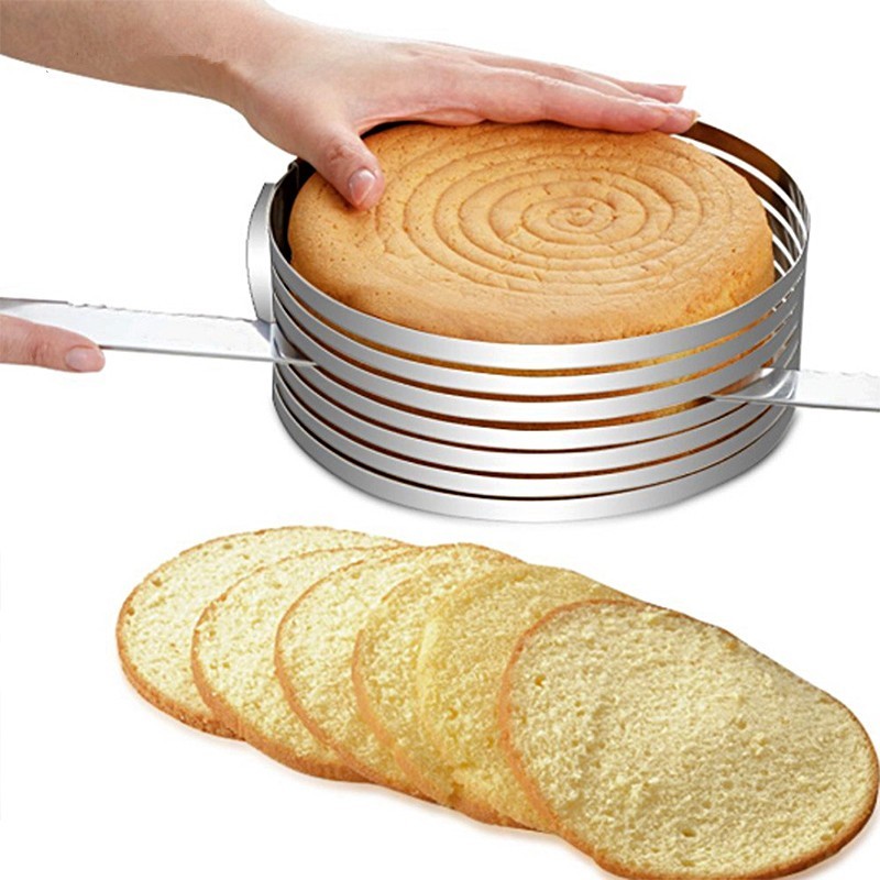 Layered Stainless Steel Adjustable Round Cake Pastry Cutter DIY Tool Dress Me Up