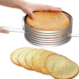 Layered Stainless Steel Adjustable Round Cake Pastry Cutter DIY Tool Dress Me Up