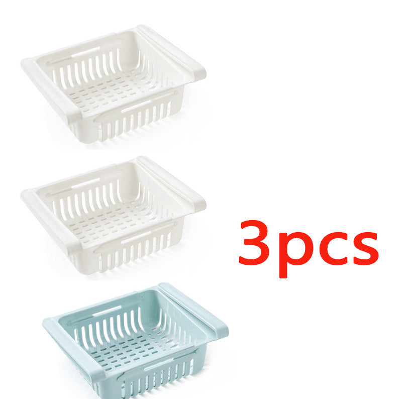 Refrigerator Storage Basket Stretchable Multifunction Kitchen Refrigerator Storage Box Dress Me Up