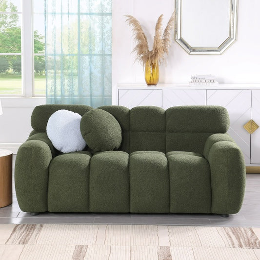 Home Upholstered Sofa Green CoolZStuffs