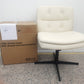 Large Size Armless Home Office Desk Chair Vanity Chair No Wheels CoolZStuffs