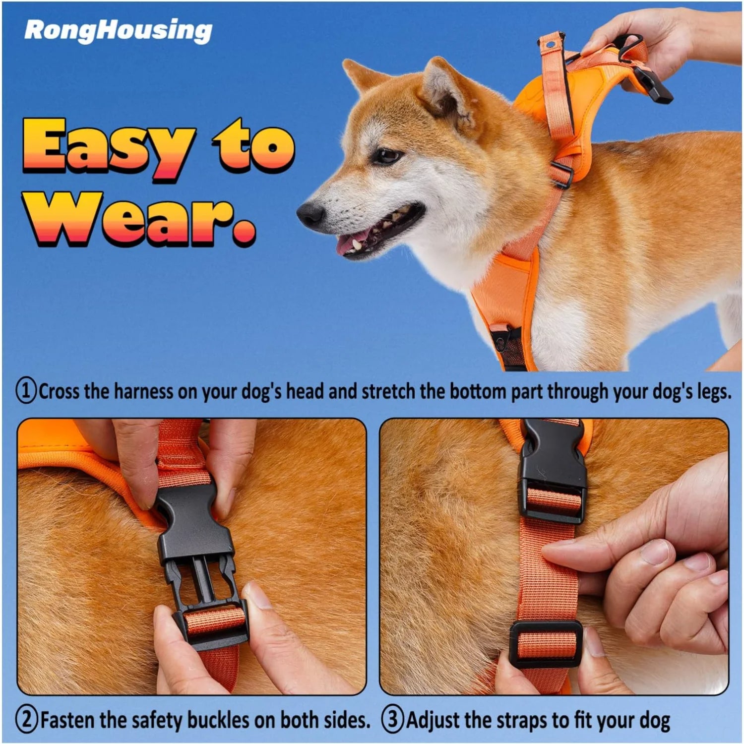 Dog Harness and Automatic Retractable Leash Kit CoolZStuffs