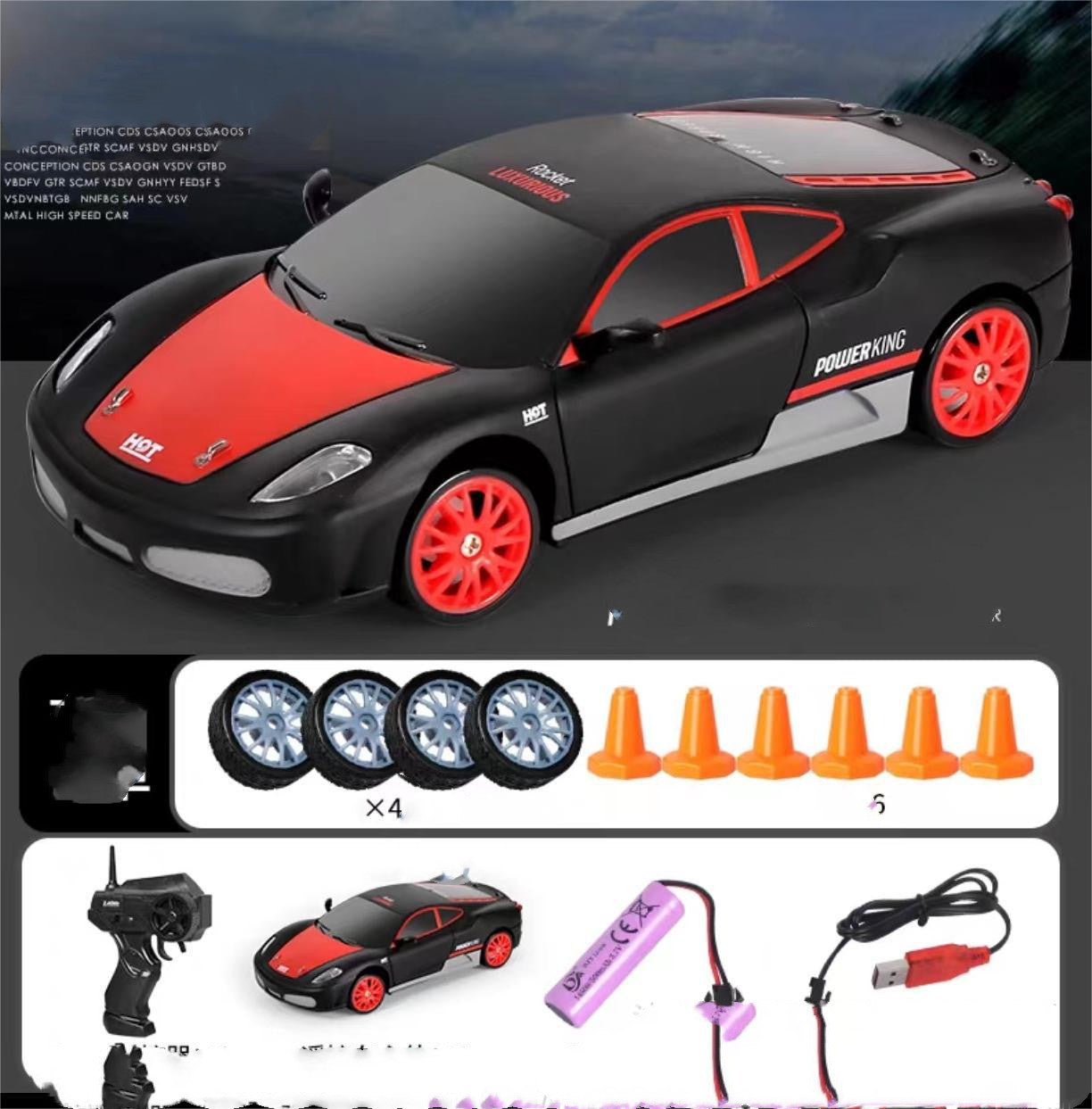 2.4G Drift Rc Car 4WD RC Drift Car Toy Remote Control GTR Model AE86 Vehicle Car RC Racing Car Toy For Children Christmas Gifts Dress Me Up